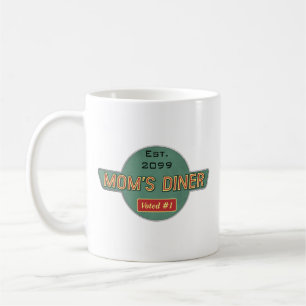 Caneca De Café Drinkware do Diner Retro da mãe