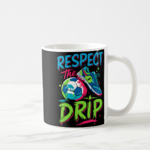 Caneca De Café Drip de Futebol Derretendo Sorvete Respeite O Meni