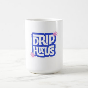 Caneca De Café Drip Haus – Logotipo Retro Divertido