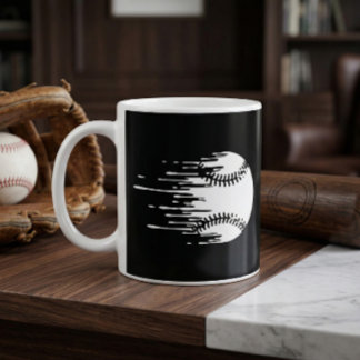 Caneca De Café Dripping Baseball Design for Bold Sports Fans