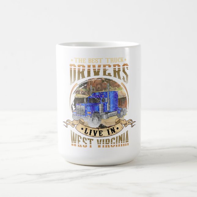 Caneca De Café Driver de caminhão (Centro)