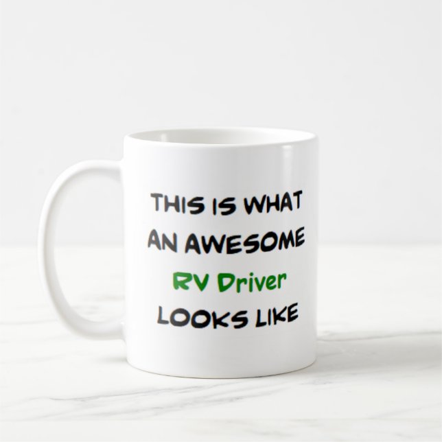 Caneca De Café driver de rv, incrível (Esquerda)