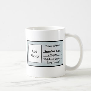 Caneca De Café Drivers personalizáveis Permit Mug