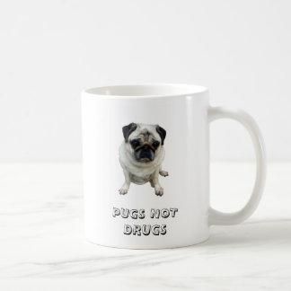CANECA DE CAFÉ DROGAS DOS PUGS NÃO