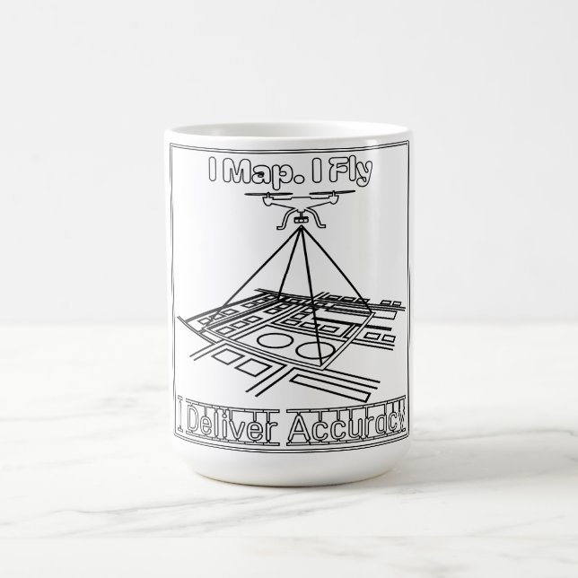 Caneca De Café Drone Mapper Mug (Centro)