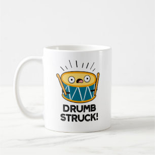 Caneca De Café Drumb Struck Funny Drummer Drum Pun