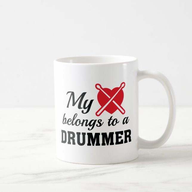 Caneca De Café Drummer do Coração Pertence (Direita)