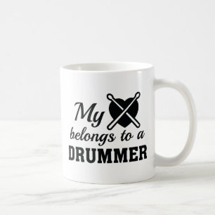 Caneca De Café Drummer do Coração Pertence