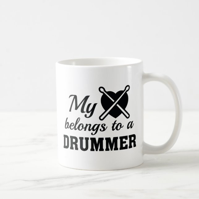 Caneca De Café Drummer do Coração Pertence (Direita)