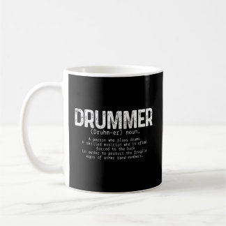 Caneca De Café Drummer Drumming Drumming de Definição de Drummer