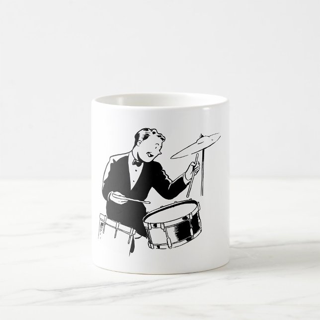 Caneca De Café Drummer Retroativo (Criador carregado)