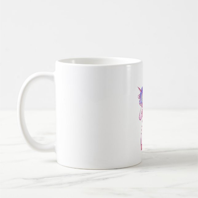 Caneca De Café Drummer Unicorn (Esquerda)