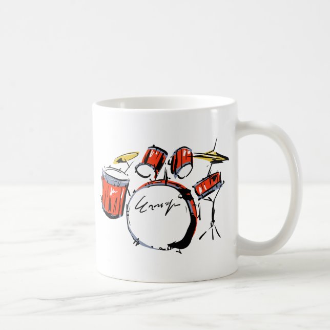 Caneca De Café drums (Direita)