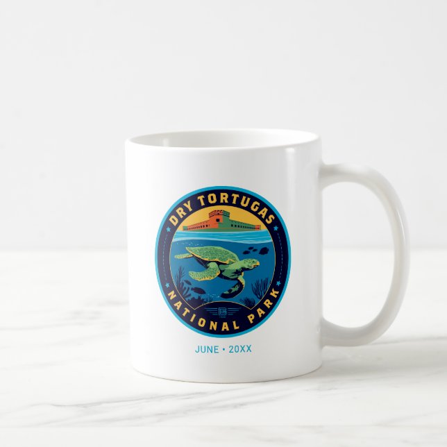 Caneca De Café Dry Tortugas National Park (Direita)