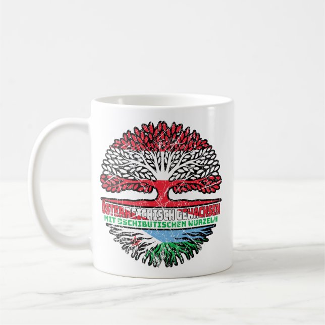 Caneca De Café Dschibuti Dschibutisch Österreichisch Österreich (Esquerda)