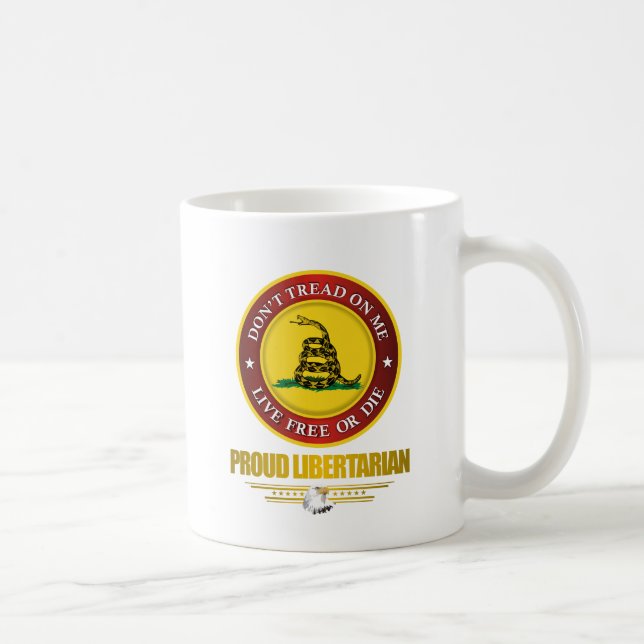 Caneca De Café DTOM - Orgulhoso libertário (Direita)