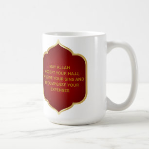 Caneca De Café Dua para um Hajji Maroon árabe e inglês