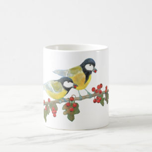 Caneca De Café Duas aves de ponta de Excelente na ramificação da