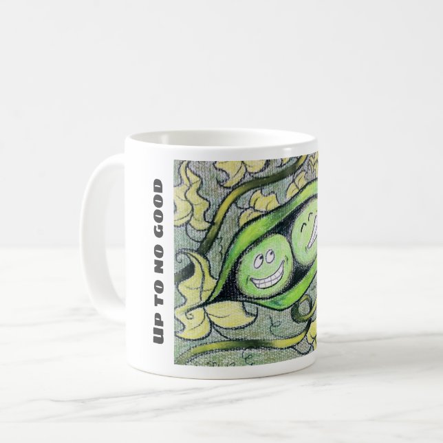 Caneca De Café Duas ervilhas numa vagem (Frente Esquerda)