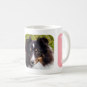 Caneca De Café Duas Fotografias Personalizadas Com Nome A Rosa