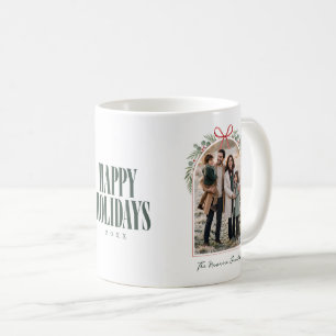 Caneca De Café Duas Fotos de Botânica Feliz Férias