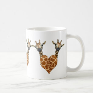 Caneca De Café Duas girafas adoráveis