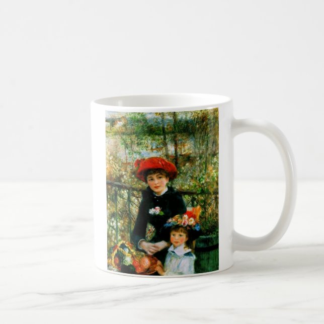 Caneca De Café Duas Irmãs no Terraço por Renoir (Direita)