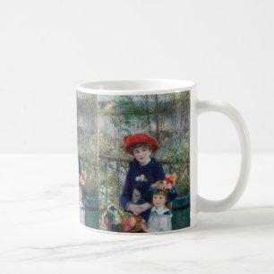 Caneca De Café Duas Irmãs no Terraço por Renoir