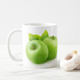 Caneca De Café Duas maçãs verdes