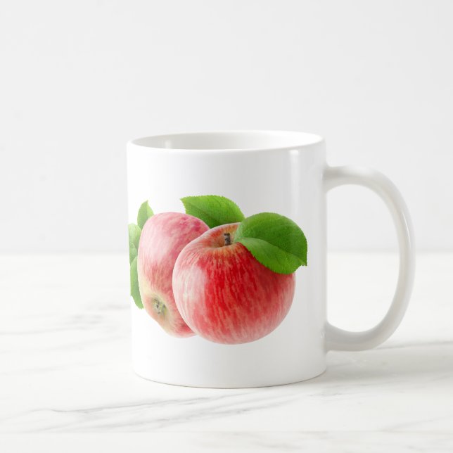 Caneca De Café Duas maçãs vermelhas (Direita)