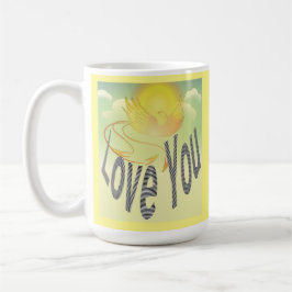 Caneca De Café Duas Palavras... Te Amo. Sobre o Pássaro Phoenix A