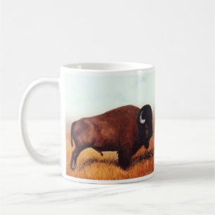 Caneca De Café Duas pinturas do búfalo