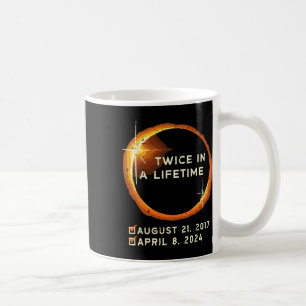 Caneca De Café Duas Vezes Na Vida Total Eclipse Solar 2024 Homens