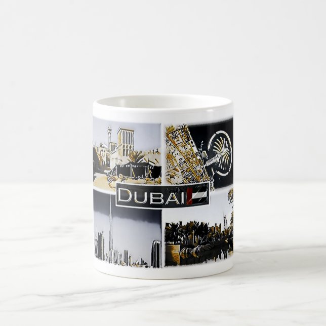 Caneca De Café Dubai - Emirados Árabes Unidos - Mosaico - (Centro)