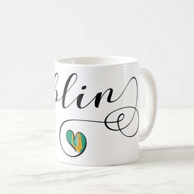 Caneca De Café Dublin Heart Mug, Irlanda (Frente Esquerda)