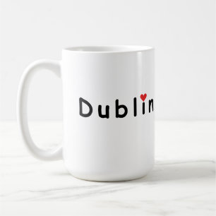 Caneca De Café Dublin Irlanda, eu amo Dublin