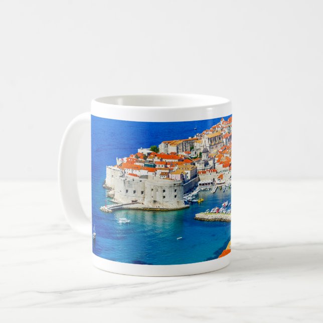 Caneca De Café Dubrovnik (Frente Esquerda)