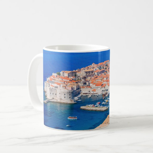 Caneca De Café Dubrovnik, Croácia (Frente Esquerda)