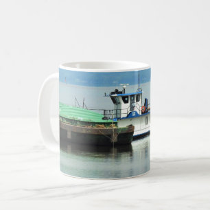 Caneca De Café Dubuque, Iowa Pusher Boat no rio Mississippi