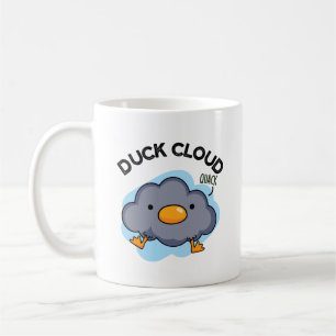 Caneca De Café Duck Cloud Funny Weather Pun
