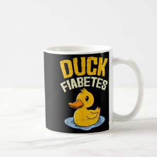 Caneca De Café Duck Fiabetes Engraçados Homens Que Sabem