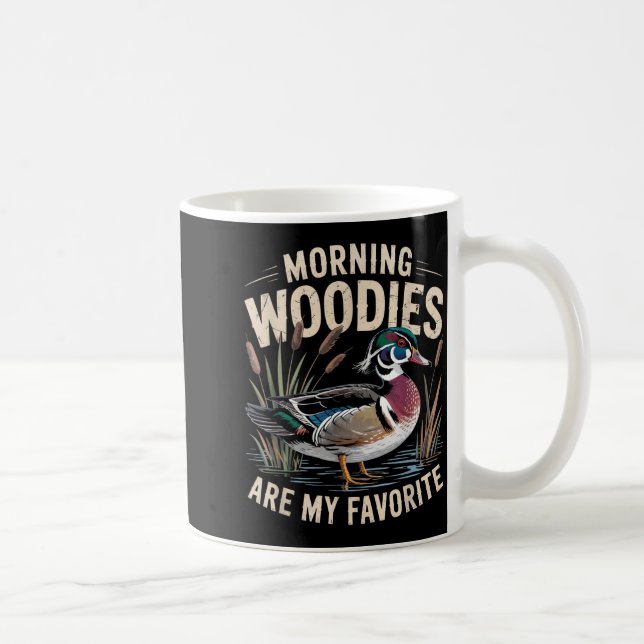 Caneca De Café Duck Morning Woodies Hunting Journey (Direita)
