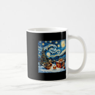 Caneca De Café Duck Van Gogh Style Starnight Night Winter