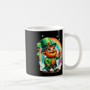 Caneca De Café Duende Bebendo Café Irlandês Dia de São Patrício