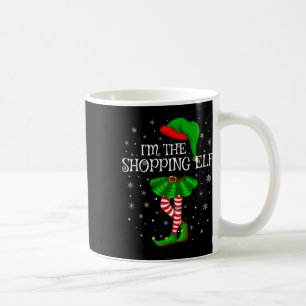 Caneca De Café Duende de Compras Natal Família Combinante Mulhere