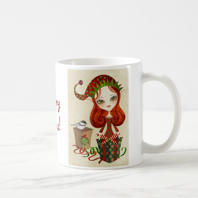 Caneca De Café Duende de Natal Jollybelle (Direita)