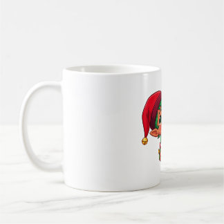 Caneca De Café Duende de Pirulito Natalino Alegria