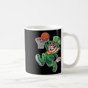 Caneca De Café Duende Sketll Dia de São Patrício Jogador Engraçad