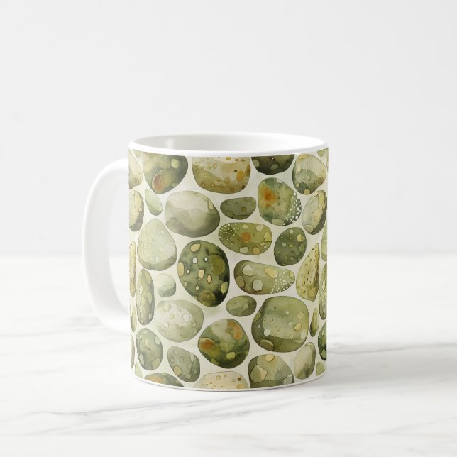 Caneca De Café Duende Verde Rochas (Frente Esquerda)