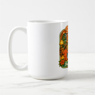 Caneca De Café Duendes engraçados de Natal vintage estão sempre v